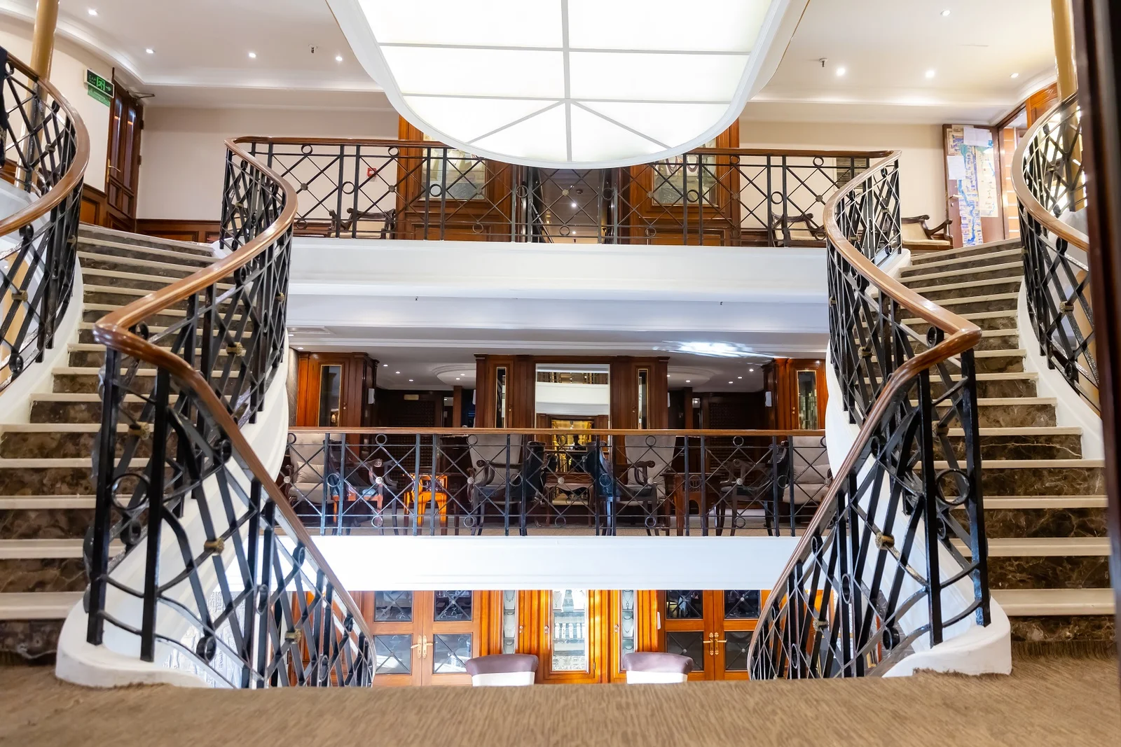 Lobby of the MS Champollion II Nile Cruise Nile cruise
